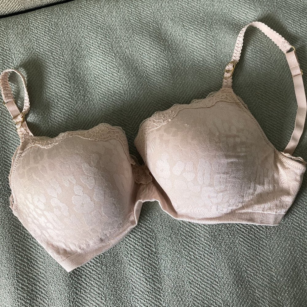 Stella McCartney Padded Pink Underwire Bra - 34E